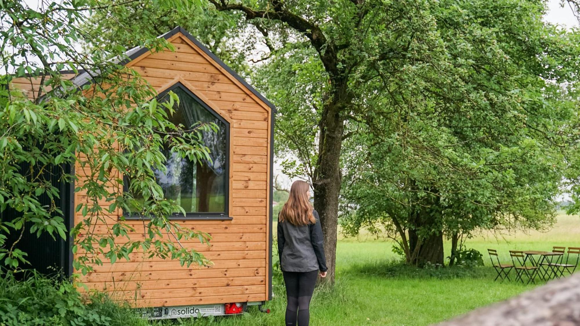 Lisi Grun Tiny House By Tiny Away Villa Sattledt Exteriör bild